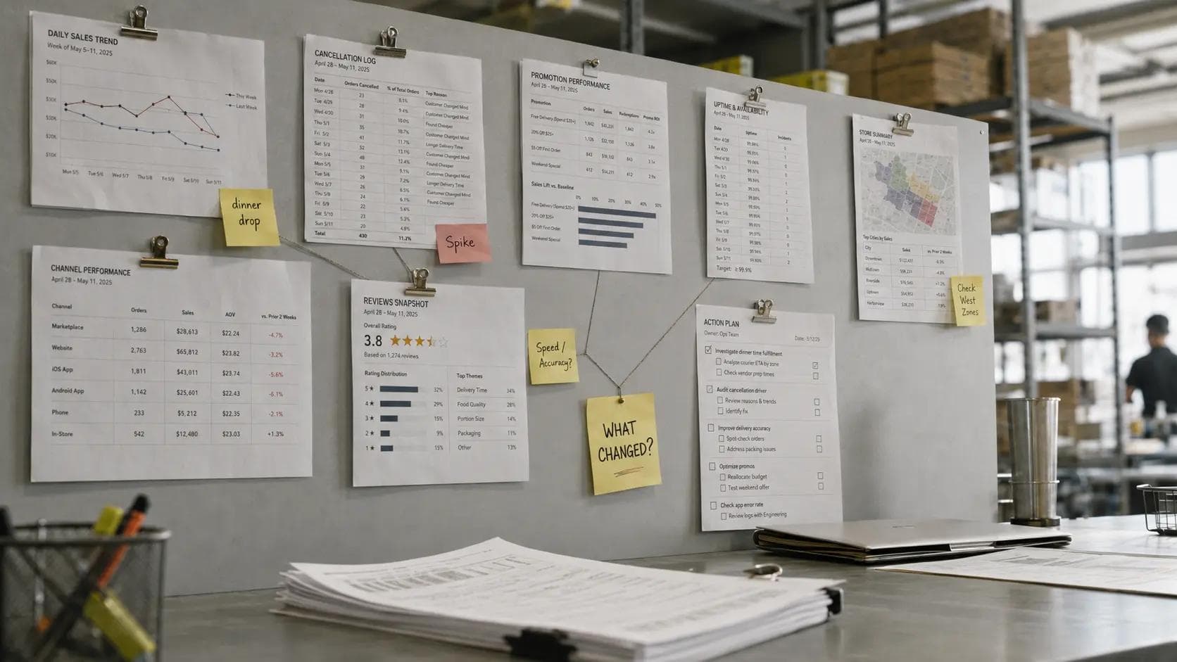 Restaurant Analytics for Delivery Sales Drops