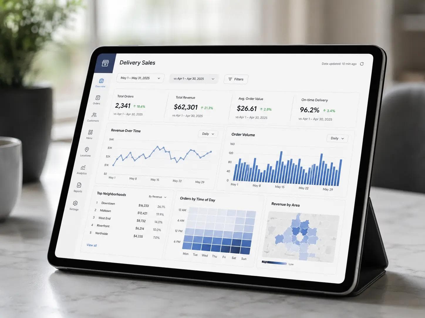 Identifying High-Demand Areas with Delivery Data